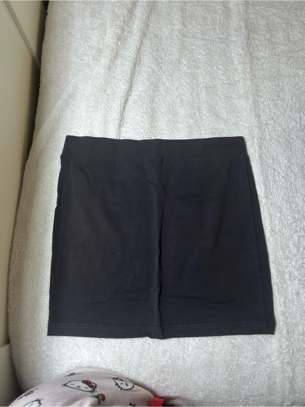 Dark Grey Stretch Mini Skirt